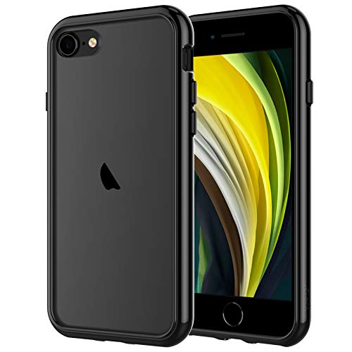 JETech Funda Compatible iPhone 8/7/SE (2020 2ª Generación), Anti- Choques y Anti- Arañazos, Negro