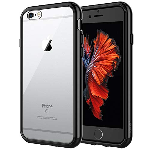 JETech Funda para iPhone 6s iPhone 6, Bumper Anti-Choques y Anti-Arañazos, Negro