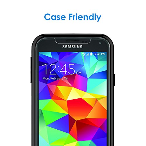 JETech Protector de Pantalla Compatible con Samsung Galaxy S5, Vidrio Templado, Transparente, 2 Unidades JETech Protector de Pantalla Compatible con Samsung Galaxy S5, Vidrio Templado, Transparente, 2 Unidades