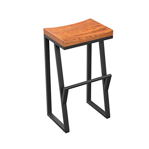 JH Silla de Bar Retro Silla de Bar de Hierro Forjado Taburete de Bar de Madera Maciza Taburete Alto Creativo Silla de Bar de Ocio Silla Frontal Silla de café JH Silla de Bar Retro Silla de Bar de Hierro Forjado Taburete de Bar de Madera Maciza Taburete Alto Creativo Silla de Bar de Ocio Silla Frontal Silla de café
