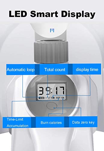 JHSHENGSHI Mini Zapatillas ovaladas de Escritorio con Pedal Ovalado Paso a Paso Debajo de la Mesa, con Monitor LCD Silent Motion Diseño único