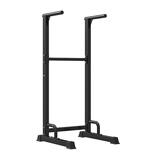 JIAGU Estación Dip Aptitud de la inmersión Barra de Apoyo for Trabajo Pesado Que sumerge Gimnasio en casa Paralelo Bar Negro Rutina de Ejercicio (Color : Black, Size : M)