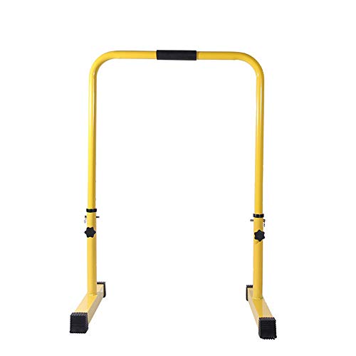 JIAGU Paralelo Estación Dip Varilla Regulable en Altura Dip Barra de Cuerpo Completo Entrenamiento de la Fuerza Rutina de Ejercicio (Color : As Shown, Size : 71x50cm)