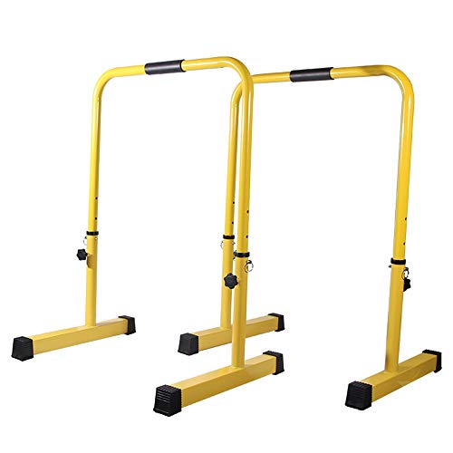 JIAGU Paralelo Estación Dip Varilla Regulable en Altura Dip Barra de Cuerpo Completo Entrenamiento de la Fuerza Rutina de Ejercicio (Color : As Shown, Size : 71x50cm) JIAGU Paralelo Estación Dip Varilla Regulable en Altura Dip Barra de Cuerpo Completo Entrenamiento de la Fuerza Rutina de Ejercicio (Color : As Shown, Size : 71x50cm)