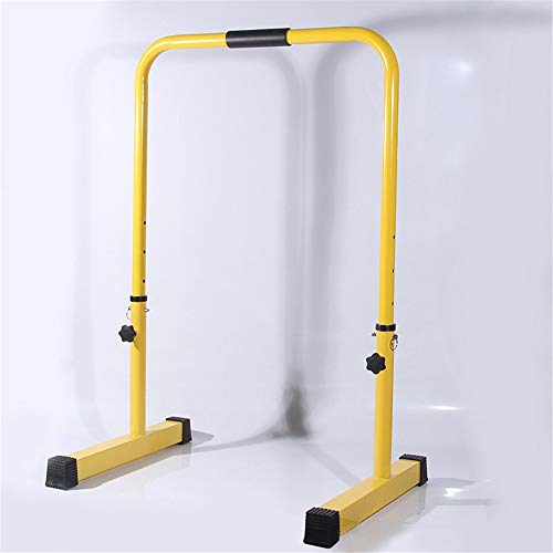 JIAGU Paralelo Estación Dip Varilla Regulable en Altura Dip Barra de Cuerpo Completo Entrenamiento de la Fuerza Rutina de Ejercicio (Color : As Shown, Size : 71x50cm)