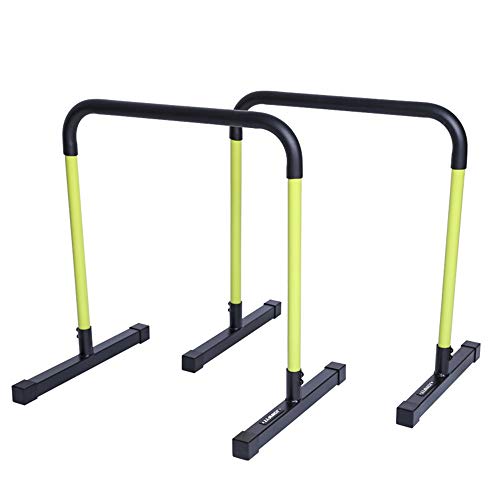 JIAGU Portátil Dip Funcional Barras de Soporte Paralelo Estable Aptitud de Fitness Gimnasio en casa de Ejercicios de Entrenamiento Rutina de Ejercicio (Color : As Shown, Size : 50x65x74cm)