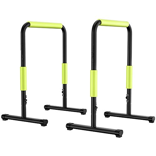 JIAGU Soporte Paralelo Empuja hacia Arriba la estación de inmersión Barra Barras Cuerpo Completo Entrenamiento de la Fuerza Rutina de Ejercicio (Color : As Shown, Size : 60x80cm)