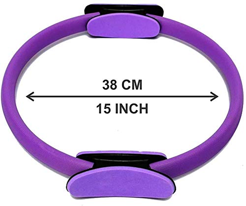 JIALD Ring Pilates, Yoga Magic Fitness Circle -Equipo de Resistencia al Ejercicio para Esculpir los Muslos internos/externos Mujeres Workout Gym Entrenamiento en el hogar Pilates Circle Accesorios