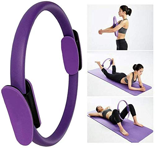 JIALD Ring Pilates, Yoga Magic Fitness Circle -Equipo de Resistencia al Ejercicio para Esculpir los Muslos internos/externos Mujeres Workout Gym Entrenamiento en el hogar Pilates Circle Accesorios