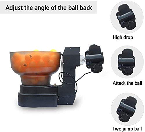 jiarui Automatic Ping Pong Ball Machine Robot Table Tennis for Training with 36 Different Spinning Balls Capacity of 100 Units Balls,Free 100 Table Tennis Balls jiarui Automatic Ping Pong Ball Machine Robot Table Tennis for Training with 36 Different Spinning Balls Capacity of 100 Units Balls,Free 100 Table Tennis Balls