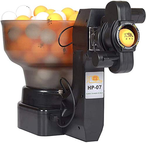 jiarui Automatic Ping Pong Ball Machine Robot Table Tennis for Training with 36 Different Spinning Balls Capacity of 100 Units Balls,Free 100 Table Tennis Balls jiarui Automatic Ping Pong Ball Machine Robot Table Tennis for Training with 36 Different Spinning Balls Capacity of 100 Units Balls,Free 100 Table Tennis Balls