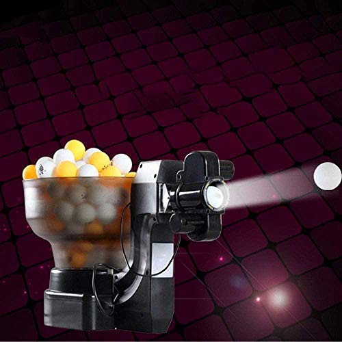 jiarui Automatic Ping Pong Ball Machine Robot Table Tennis for Training with 36 Different Spinning Balls Capacity of 100 Units Balls,Free 100 Table Tennis Balls jiarui Automatic Ping Pong Ball Machine Robot Table Tennis for Training with 36 Different Spinning Balls Capacity of 100 Units Balls,Free 100 Table Tennis Balls
