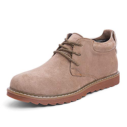JIEIIFAFH Combate en Ante Up Motocicleta Botas de Trabajo de Encaje for los Hombres-Top Zapatos de Moda Casual Vegano Antideslizante Plana Vegetariana (Color : Brown, Size : 43 EU) JIEIIFAFH Combate en Ante Up Motocicleta Botas de Trabajo de Encaje for los Hombres-Top Zapatos de Moda Casual Vegano Antideslizante Plana Vegetariana (Color : Brown, Size : 43 EU)