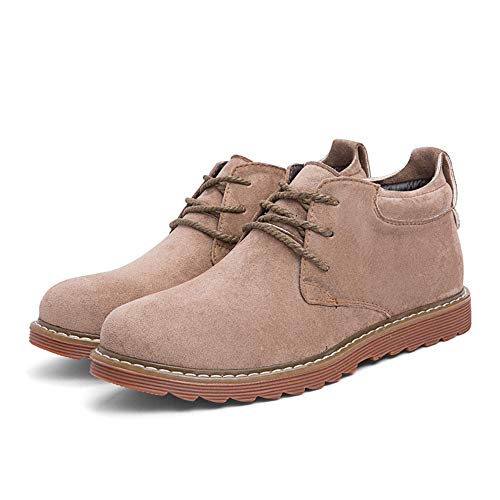 JIEIIFAFH Combate en Ante Up Motocicleta Botas de Trabajo de Encaje for los Hombres-Top Zapatos de Moda Casual Vegano Antideslizante Plana Vegetariana (Color : Brown, Size : 43 EU) JIEIIFAFH Combate en Ante Up Motocicleta Botas de Trabajo de Encaje for los Hombres-Top Zapatos de Moda Casual Vegano Antideslizante Plana Vegetariana (Color : Brown, Size : 43 EU)
