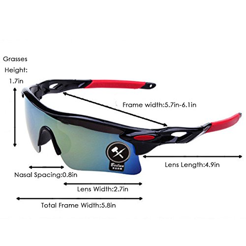 jiele Gafas de Sol Deportivas,Gafas De Sol Polarizadas para Ciclismo, para esquí de conducción Golf Running Ciclismo Bicicleta Conducir, Hombres Mujeres polarizado Gafas jiele Gafas de Sol Deportivas,Gafas De Sol Polarizadas para Ciclismo, para esquí de conducción Golf Running Ciclismo Bicicleta Conducir, Hombres Mujeres polarizado Gafas
