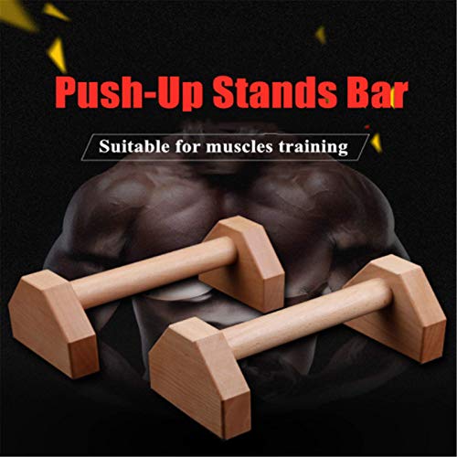 JIN GUI 标题 ： Soporte Push-up de Madera, pequeño Equipo de Fitness para el hogar, Barras paralelas de Madera Maciza, Que se Utiliza para Dar Forma al Fitness, Ejercicio de reparación Corporal