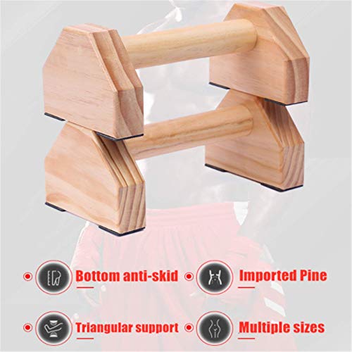 JIN GUI 标题 ： Soporte Push-up de Madera, pequeño Equipo de Fitness para el hogar, Barras paralelas de Madera Maciza, Que se Utiliza para Dar Forma al Fitness, Ejercicio de reparación Corporal