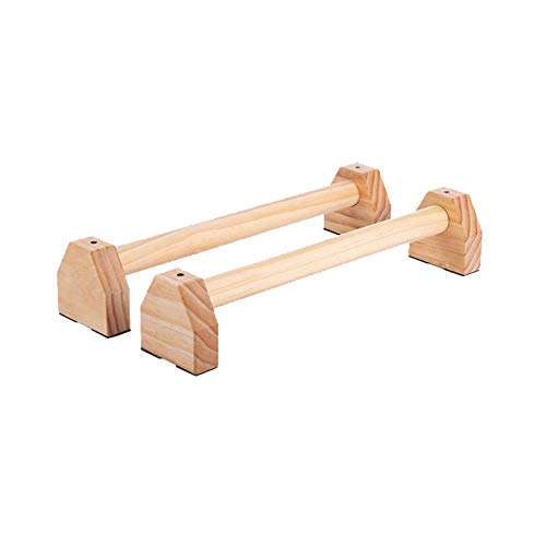 JIN GUI Soporte Push-up de Madera, pequeño Equipo de Gimnasia para el hogar, Barras paralelas de Madera Maciza, se Utiliza para Dar Forma a la Aptitud, Ejercicio de reparación Corporal