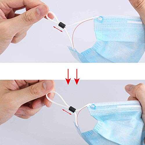 Jinhuaxin 200 Piezas Cierre de Cordón de Plástico Cerradura Silicona para Cordón, Tope Cordón Ajustable Con Gancho para Enhebrar, Ajustador de Cuerda para Cuerda Cordón (100 Negro +100 Blanco) Jinhuaxin 200 Piezas Cierre de Cordón de Plástico Cerradura Silicona para Cordón, Tope Cordón Ajustable Con Gancho para Enhebrar, Ajustador de Cuerda para Cuerda Cordón (100 Negro +100 Blanco)