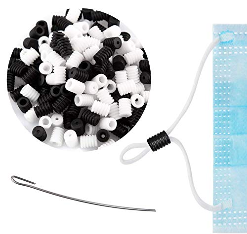 Jinhuaxin 200 Piezas Cierre de Cordón de Plástico Cerradura Silicona para Cordón, Tope Cordón Ajustable Con Gancho para Enhebrar, Ajustador de Cuerda para Cuerda Cordón (100 Negro +100 Blanco) Jinhuaxin 200 Piezas Cierre de Cordón de Plástico Cerradura Silicona para Cordón, Tope Cordón Ajustable Con Gancho para Enhebrar, Ajustador de Cuerda para Cuerda Cordón (100 Negro +100 Blanco)