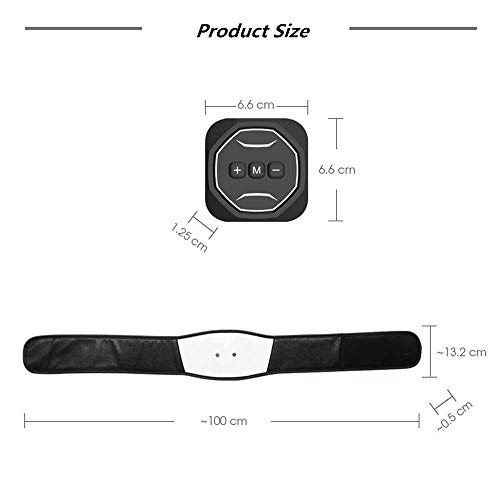 JINQI Entrenadores De Vibración Estimulador De Abdomen De Cuero USB Cinturón De Tonificación Muscular con 6 Programas Masajeador Corporal para Estómago Muscular Abdominal Sin Almohadillas De Repuesto JINQI Entrenadores De Vibración Estimulador De Abdomen De Cuero USB Cinturón De Tonificación Muscular con 6 Programas Masajeador Corporal para Estómago Muscular Abdominal Sin Almohadillas De Repuesto