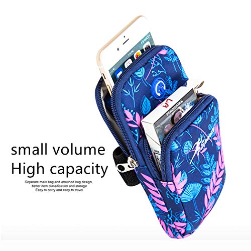 JIULINNIDNE Brazalete deportivo para cualquier modelo de Huawei, con auriculares para correr y llavero y banda de sudor extendida para iPhone X 8/7/6S/6 hasta 6.3 pulgadas, color, talla Talla única