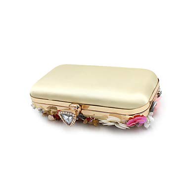 JIWEIER Hermoso Bolsos de Tarde Mujer Perla de Imitación/Cristal/Cristal/Flor Poliéster Bolso de Noche Bolsos de Noche de Cristal de Diamantes de imitación Estampado Floral Arco Iris/Bolsos de JIWEIER Hermoso Bolsos de Tarde Mujer Perla de Imitación/Cristal/Cristal/Flor Poliéster Bolso de Noche Bolsos de Noche de Cristal de Diamantes de imitación Estampado Floral Arco Iris/Bolsos de