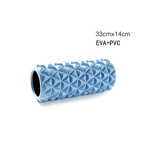 JJZD Masaje Muscular Profundo Espuma Eje Becerro Relajación Muscular masajeador Fisioterapia Yoga Columna Aptitud Que estira Roller Ligero y Duradero (Color : Blue) JJZD Masaje Muscular Profundo Espuma Eje Becerro Relajación Muscular masajeador Fisioterapia Yoga Columna Aptitud Que estira Roller Ligero y Duradero (Color : Blue)