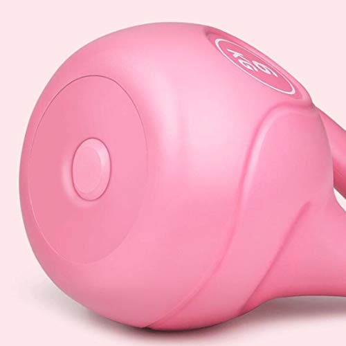 JLDN Gimnasio Pesa Rusa, Neopreno Coating Kettlebell portátil Antideslizante asa, Kettlebells para fisicoculturismo Entrenamiento con Pesas,Pink_6Kg