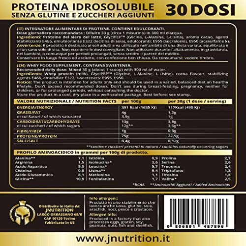 Jnutrition Spartan Muscle, 100% Whey Proteina de suero de leche en polvo, Sin Gluten, batido de proteina whey, proteina para aumentar masa muscular,