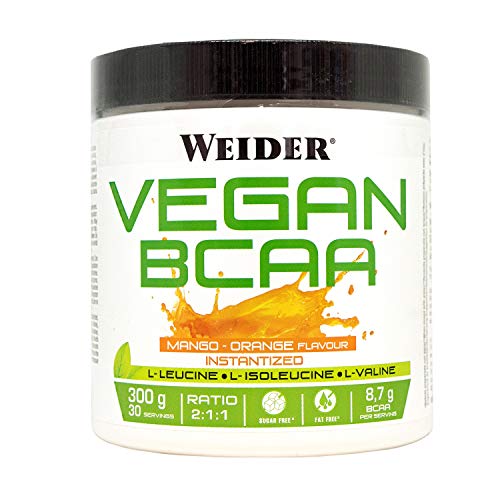 JOE WEIDER VICTORY Vegan BCAA 2:1:1 Mango-Naranja 100% vegano. 300 Gr. 8,7g de BCAA por dosis. Sin grasas, sin azúcares JOE WEIDER VICTORY Vegan BCAA 2:1:1 Mango-Naranja 100% vegano. 300 Gr. 8,7g de BCAA por dosis. Sin grasas, sin azúcares