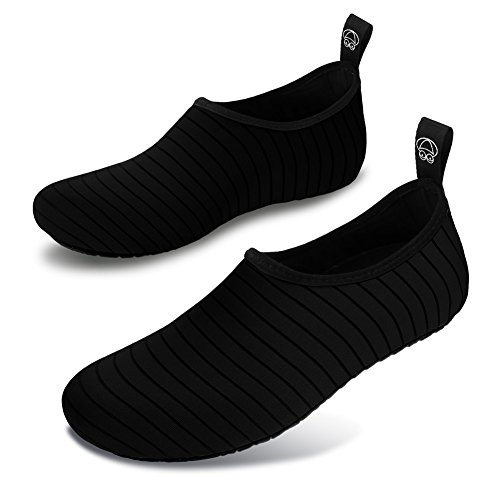 JOINFREE Zapatos De Agua para Mujer Slip-On Aqua Beach Sneakers para Sport Outdoor Rayas Negro EU 36-37 JOINFREE Zapatos De Agua para Mujer Slip-On Aqua Beach Sneakers para Sport Outdoor Rayas Negro EU 36-37