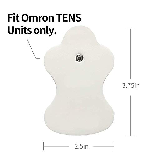 JoinVALUE - Almohadillas de electrodo de repuesto compatibles con dispositivos Omron TENS (no marca Omron) (10 pares)
