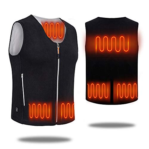 JOKBEN Chaleco Térmico Chaleco Calefactable Calentador Eléctrico Lavable Ajustable con Cable USB Chaleco Eléctrico de Invierno para Hombres y Mujeres (L) JOKBEN Chaleco Térmico Chaleco Calefactable Calentador Eléctrico Lavable Ajustable con Cable USB Chaleco Eléctrico de Invierno para Hombres y Mujeres (L)