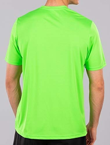 Joma 100052.020 - Camiseta de equipación de Manga Corta para Hombre, Color Verde flúor, Talla M