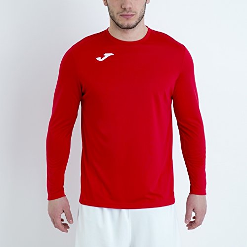 Joma 100092.600 - Camiseta de equipación de Manga Larga para Hombre, Color Rojo, Talla M Joma 100092.600 - Camiseta de equipación de Manga Larga para Hombre, Color Rojo, Talla M