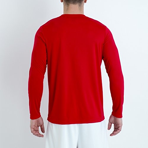 Joma 100092.600 - Camiseta de equipación de Manga Larga para Hombre, Color Rojo, Talla M Joma 100092.600 - Camiseta de equipación de Manga Larga para Hombre, Color Rojo, Talla M