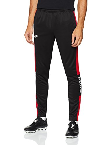 Joma 100761.106 Pantalones, Hombre, Negro/Rojo, M