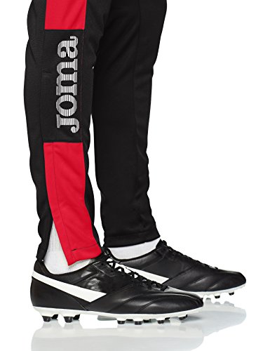 Joma 100761.106 Pantalones, Hombre, Negro/Rojo, M