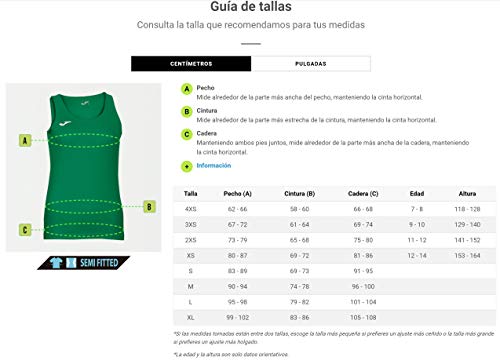 Joma 900038.020 - Camiseta para Mujer, Color Verde flúor, Talla M