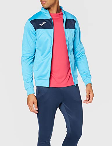 Joma Academy Chándal, Hombres, Azul (Turquesa Fluor/Marino), L