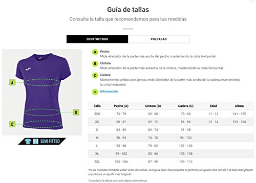 Joma Combi Camisetas Señora, Mujer, Burdeos, XL