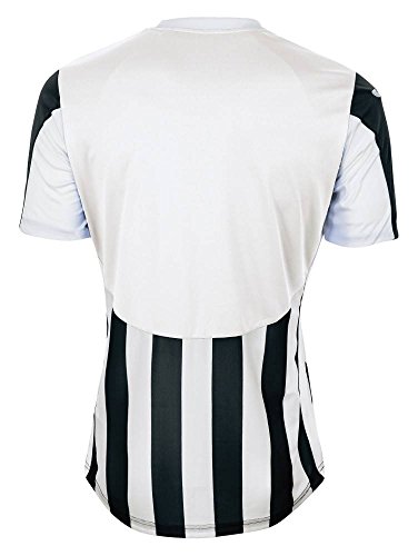 Joma Copa Camiseta de Equipación de Manga Corta, Hombre, Negro/Blanco, L