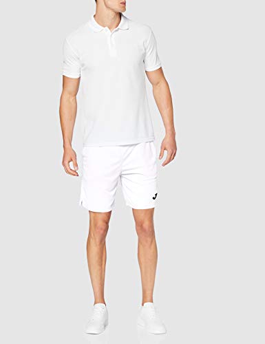 Joma Drive Bermuda Deporte, Hombres, Blanco, M