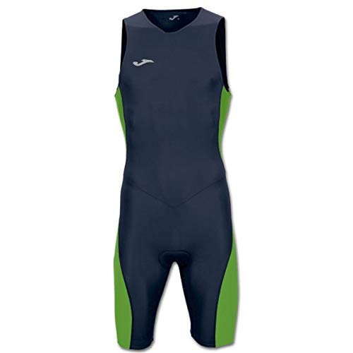 Joma Mono Triathlon Marino-Verde Fluor S/M - Mono de Ciclismo, Unisex, Azul - (Marino) Joma Mono Triathlon Marino-Verde Fluor S/M - Mono de Ciclismo, Unisex, Azul - (Marino)