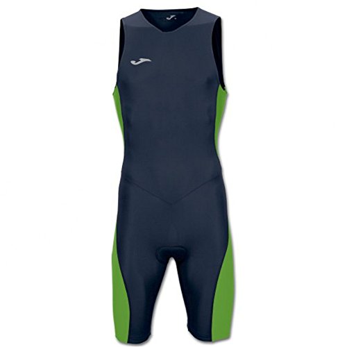 Joma Mono Triathlon Marino-Verde Fluor S/M - Mono de Ciclismo, Unisex, Azul - (Marino) Joma Mono Triathlon Marino-Verde Fluor S/M - Mono de Ciclismo, Unisex, Azul - (Marino)