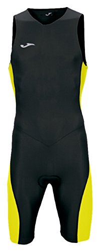 Joma - Mono triathlon negro-amarillo s/m para hombre, negro/amarillo, M