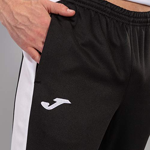 Joma Pantalon Championship IV Largo, Hombres, Negro (Black/White), S