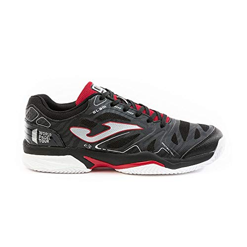 Joma T.Slam Men 2001 Negro-Rojo Clay, Running Shoe Hombre, 43 EU