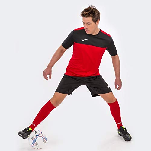 Joma Winner Camisetas Equip. M/c, Hombre, Rojo-Negro, L Joma Winner Camisetas Equip. M/c, Hombre, Rojo-Negro, L